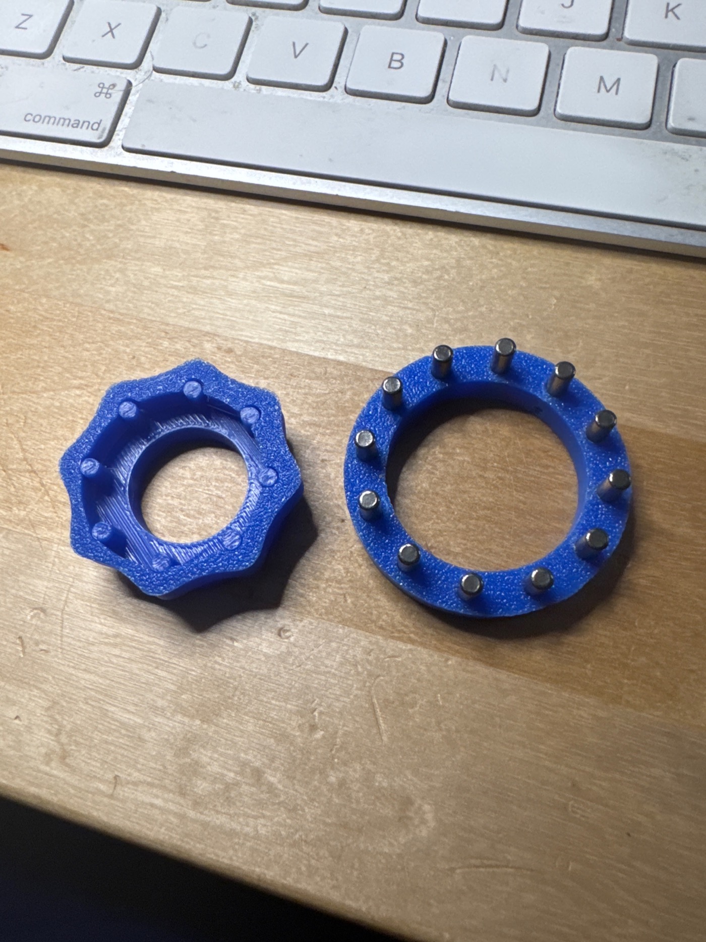 Cycloid rings with ball bearings