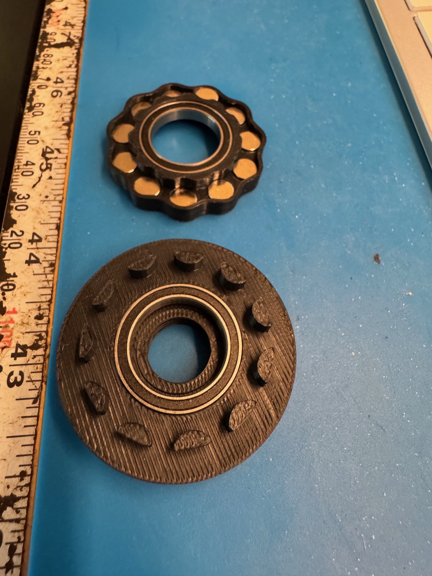 Cycloid disks with bearings