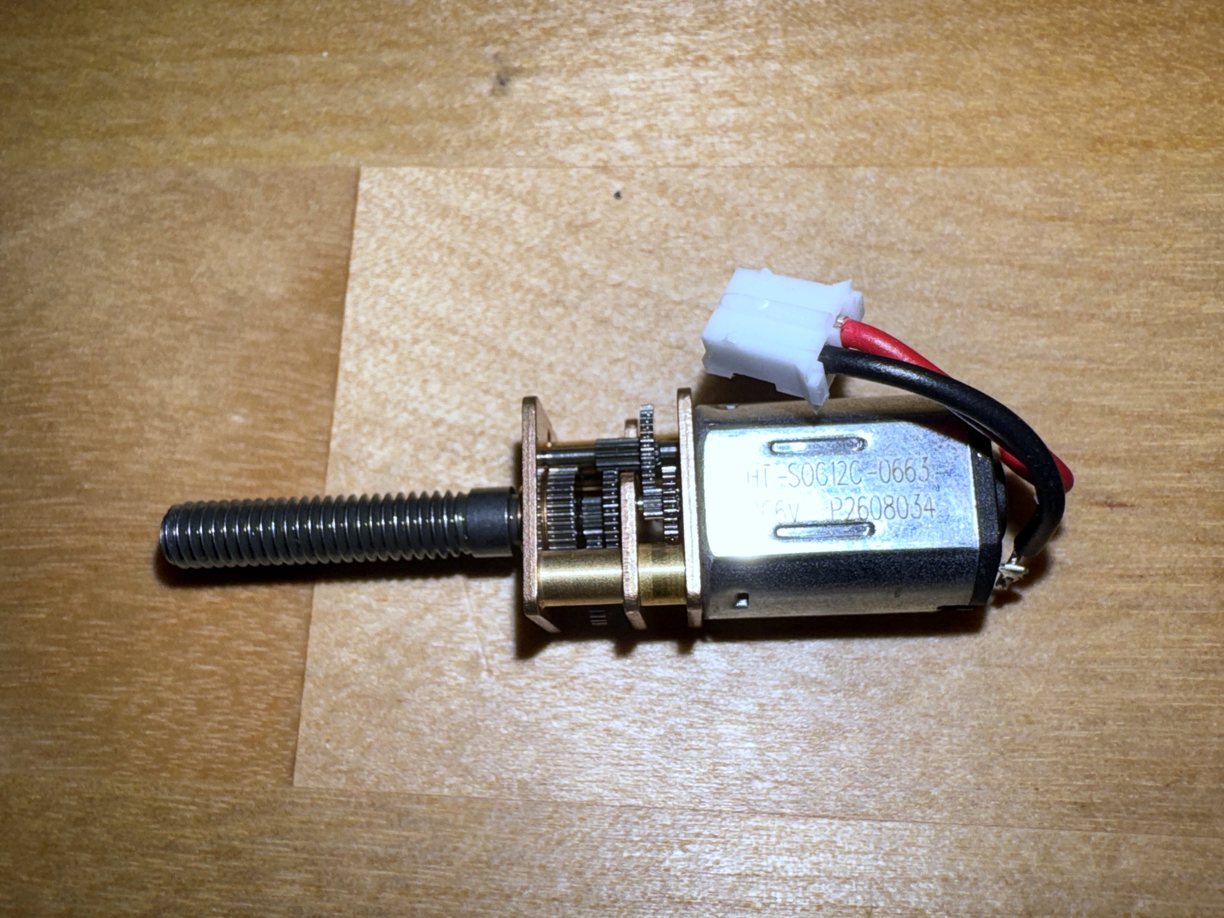 Motor sample on the bench
